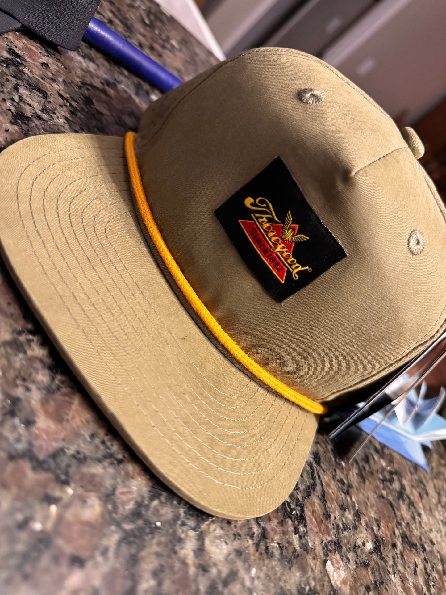 Thorogood 5 panel hat gold rope
