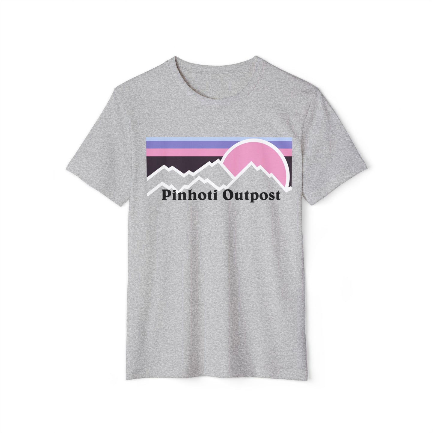 Unisex Recycled Organic T-Shirt pink mountain