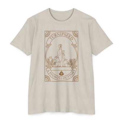 2 girls in garden earth tone tee
