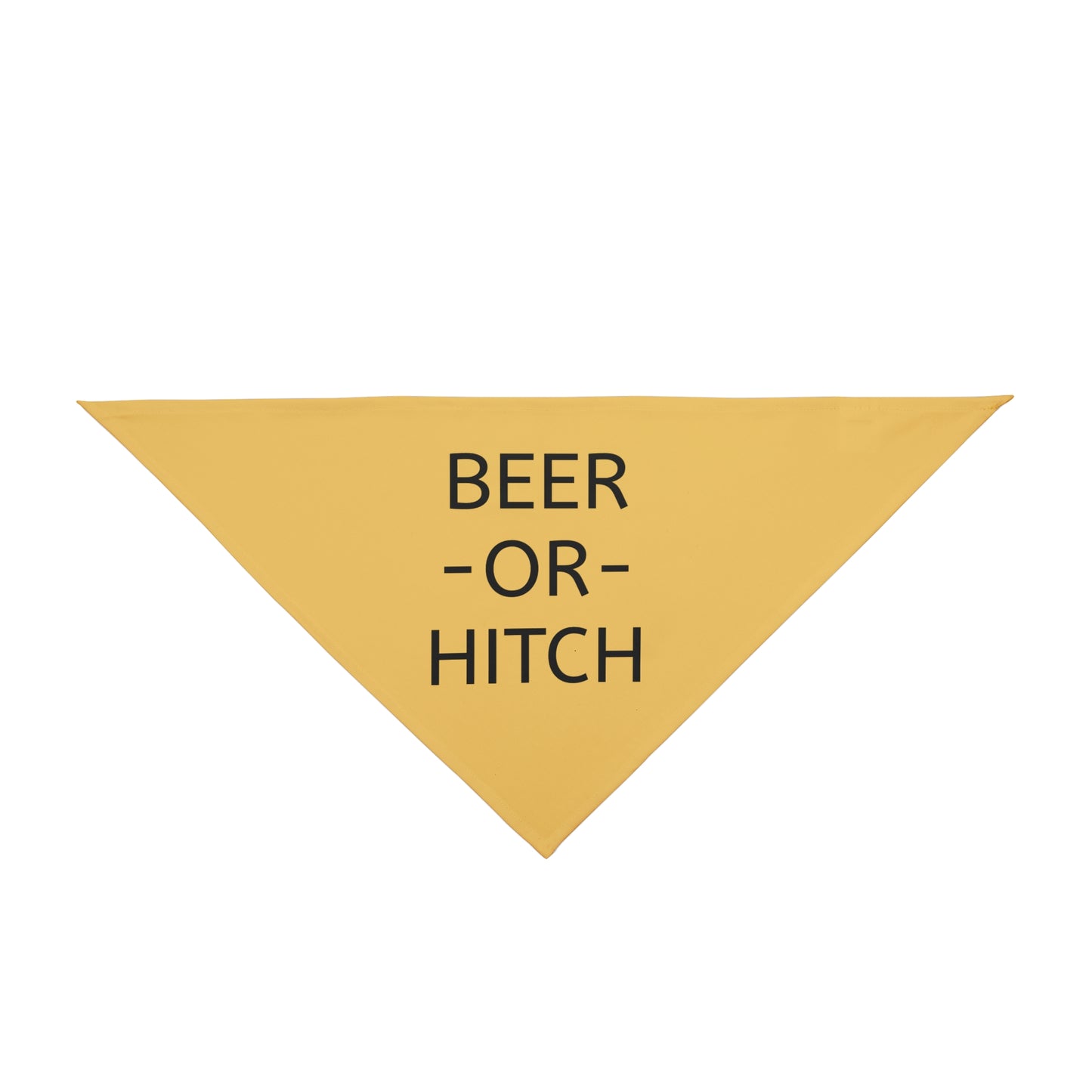 BEER or HITCH pet bandana