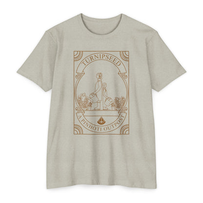 2 girls in garden earth tone tee