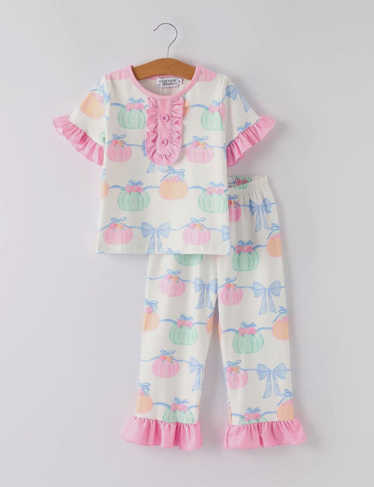 Pumpkin Trellis Grandmillenial Toddler Pajama